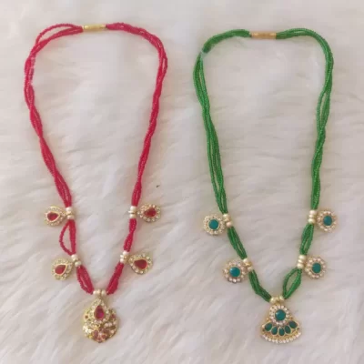 Shree Creation Cubic Zirconia Gold-plated Plated Brass Necklace