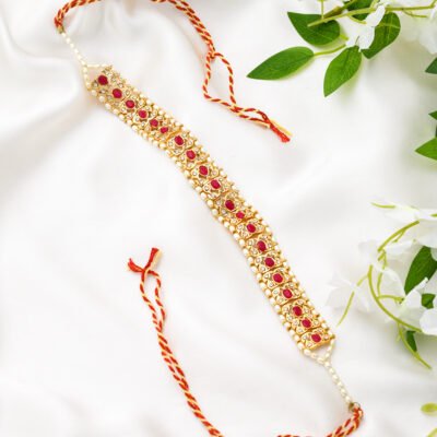 one gram gold polish plated red sispatti pack of 1