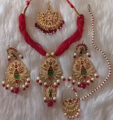 rajputi pendent earrings set combo