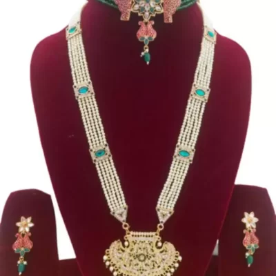 kundan dulhan jewellery set
