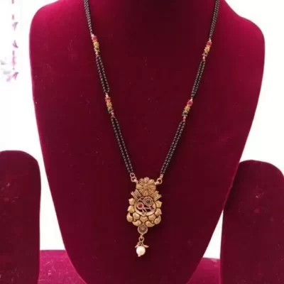 copper long Mangalsutra for women