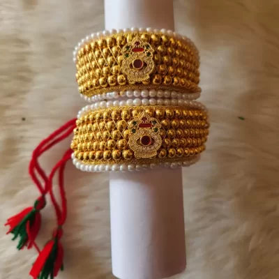 Copper Zircon Gold-plated Cuff (Pack of 2)