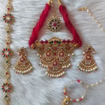 Rajasthani jewellery combo set pack of 1
