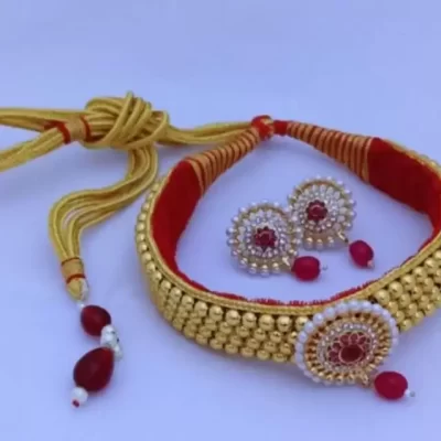 latest design Rajasthani kanthi with earrings