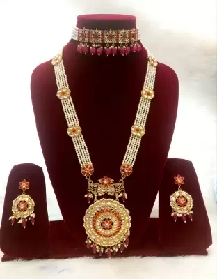 rajputi rani haar combo set pack of 2