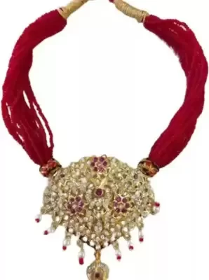 one gram gold polish plated necklace