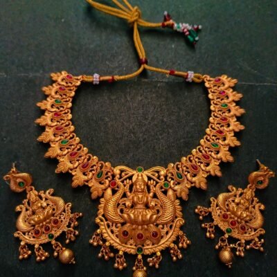 laxmi haar temple jewellery set