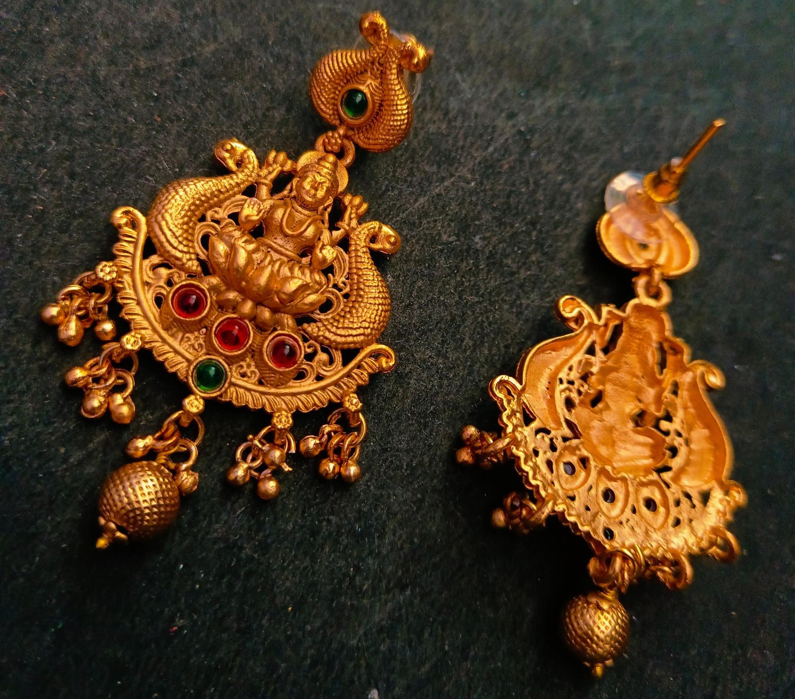 laxmi haar temple jewellery set - Image 3