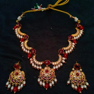 jodhpuri jadau haar set