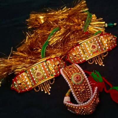 one gram gold polish plated baju pochi combo set