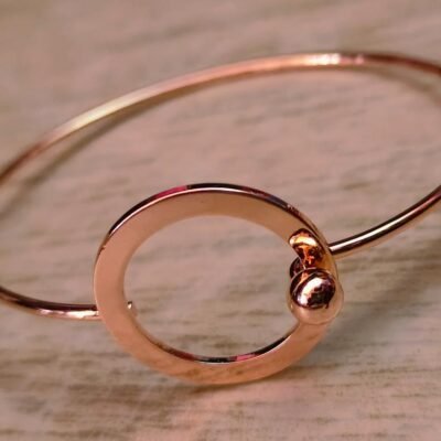 rose gold plated classy party wear bracelet for girls