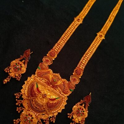 one gram gold polish plated rajasthani rani haar