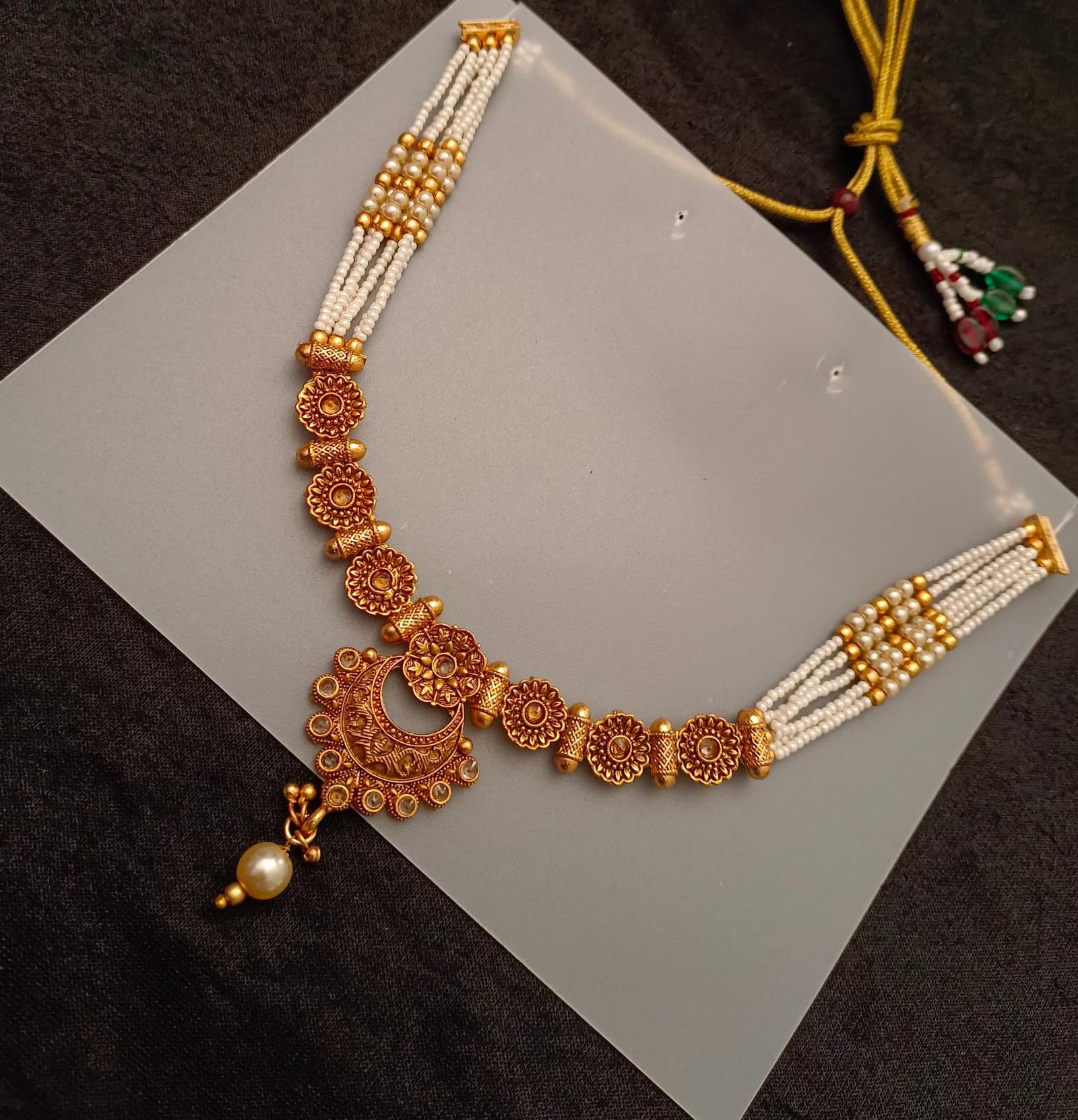 Latest Design Copper Choker Necklace Set - Image 3