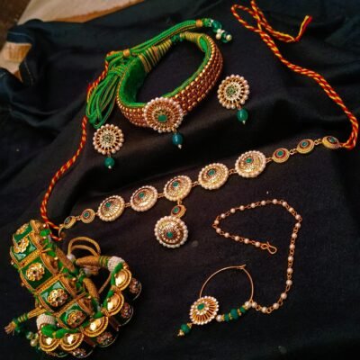Jodhpuri Bridal Green Combo Set