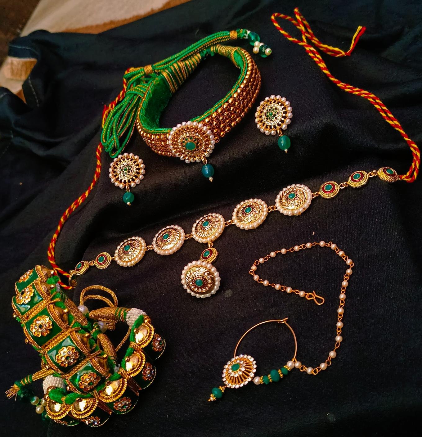 Jodhpuri Bridal Green Combo Set