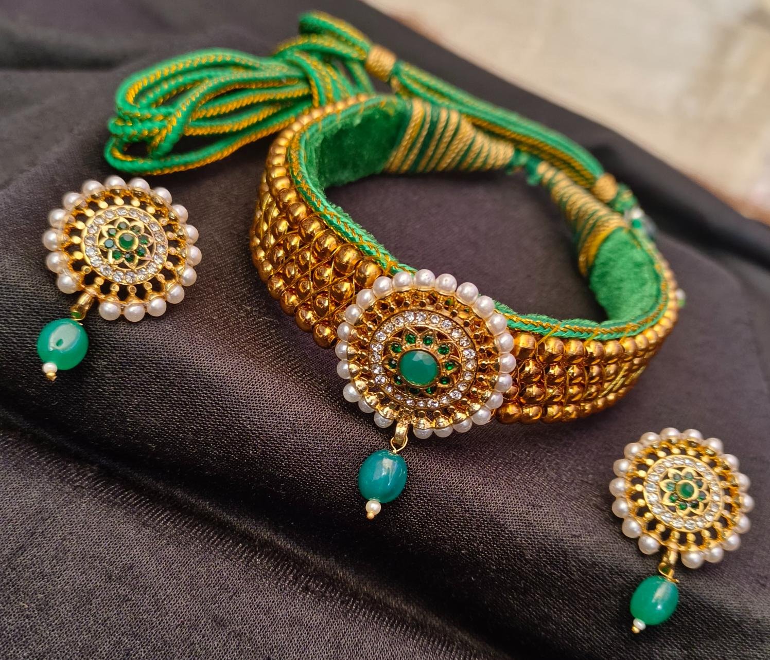Jodhpuri Bridal Green Combo Set - Image 2