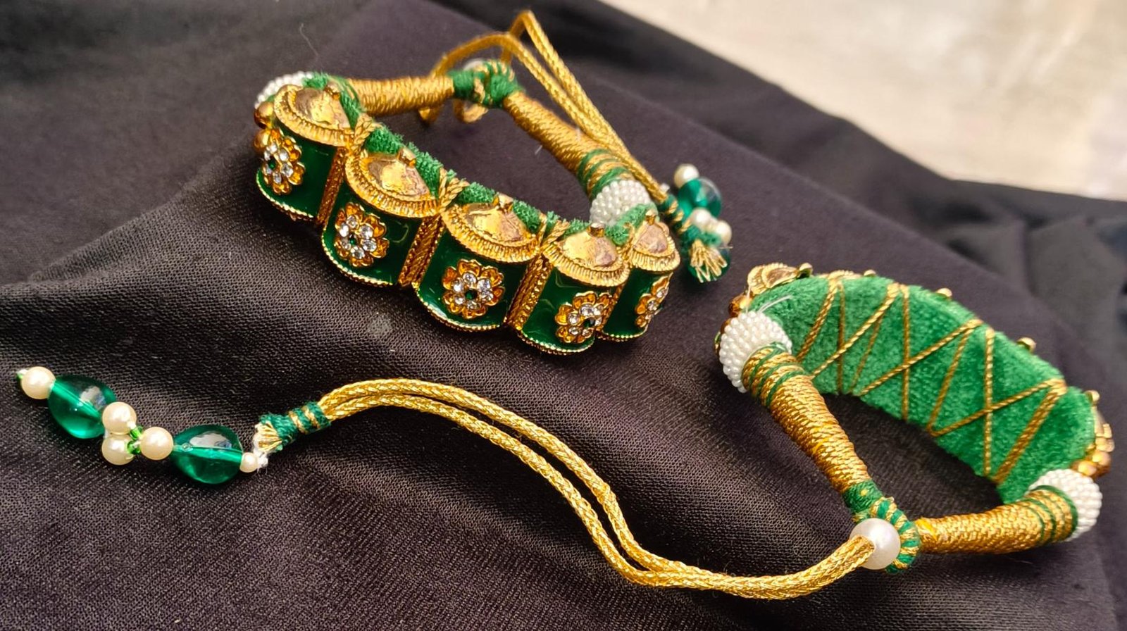 Jodhpuri Bridal Green Combo Set - Image 5