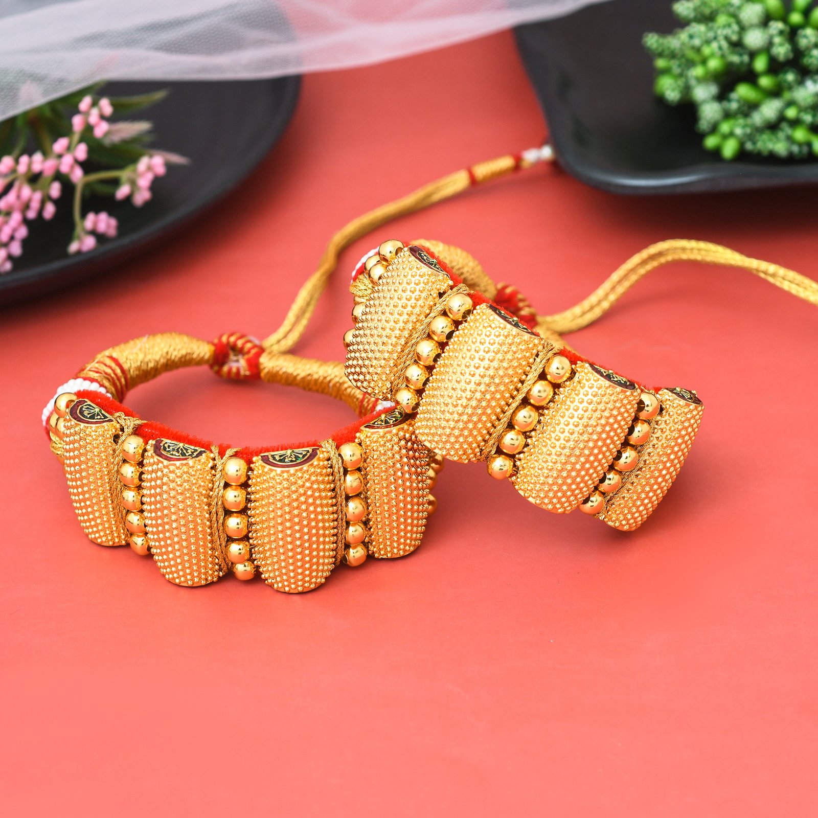 Gold Rajasthani Pochi Design - Image 2