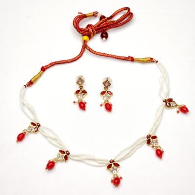 American Diamond Short Necklace Set