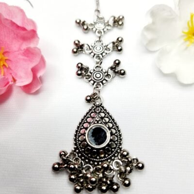 Black Metal Maangtikka For Girls And Women