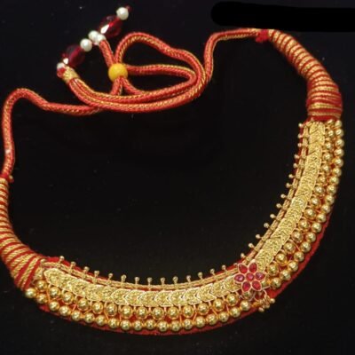 One Gram Gold Polish Plated Jodhpuri Kanthi For girls and women