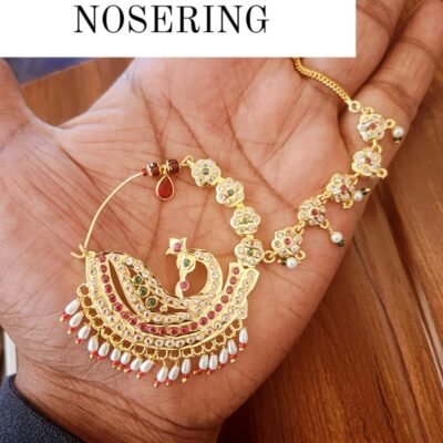 One Gram Gold Polish Plated Rajasthani Nath