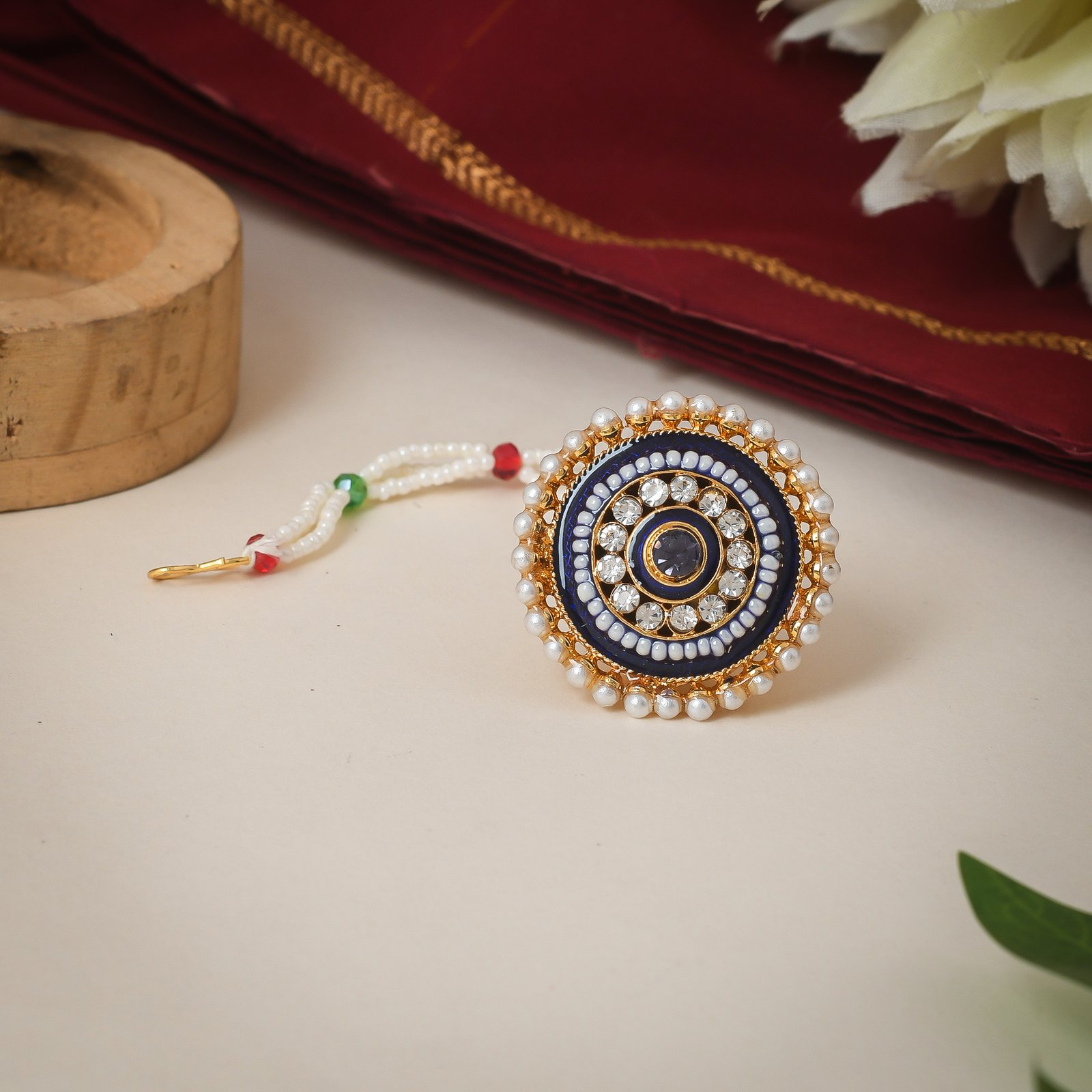 Rajasthani Blue Color Borla