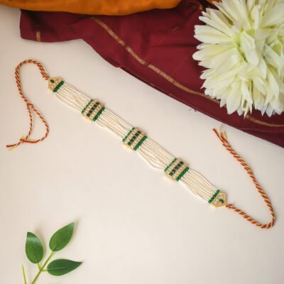 Rajasthani Green Pearl Bridal Sispatti