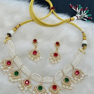 Multi Color Bridle Jewellery Set For Girls And Women For Special occasion